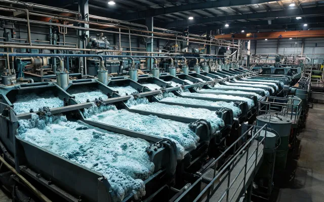 Flotation cells in copper concentrator